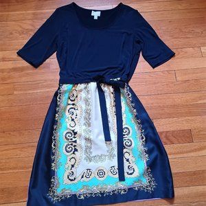 🌸 Donna Morgan Handkerchief Print Dress | Size 16 🌸